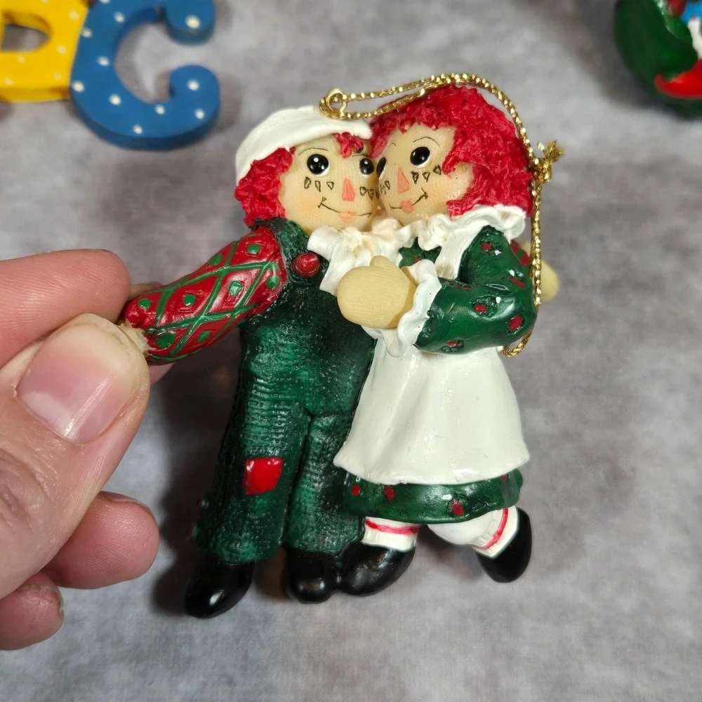 Vintage Christmas Ornaments‎ Santa Horse Raggedy Ann Lot of 13